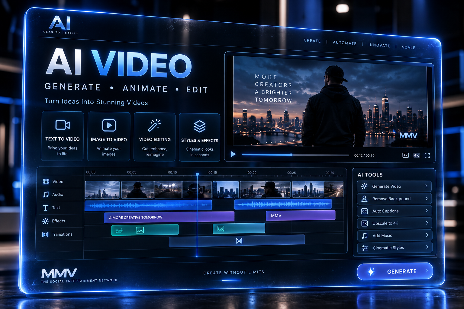AI Video dashboard